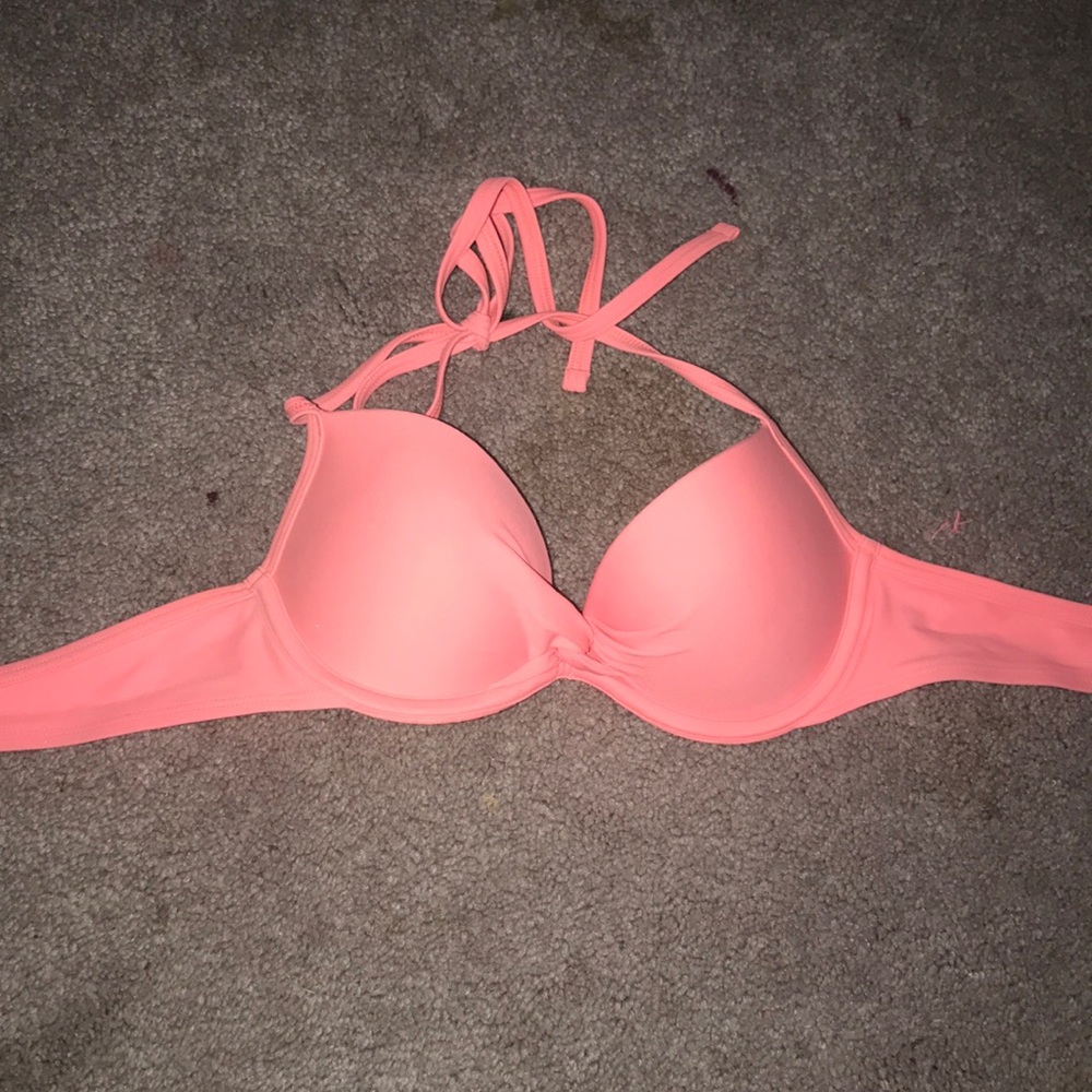 Pink bikini top